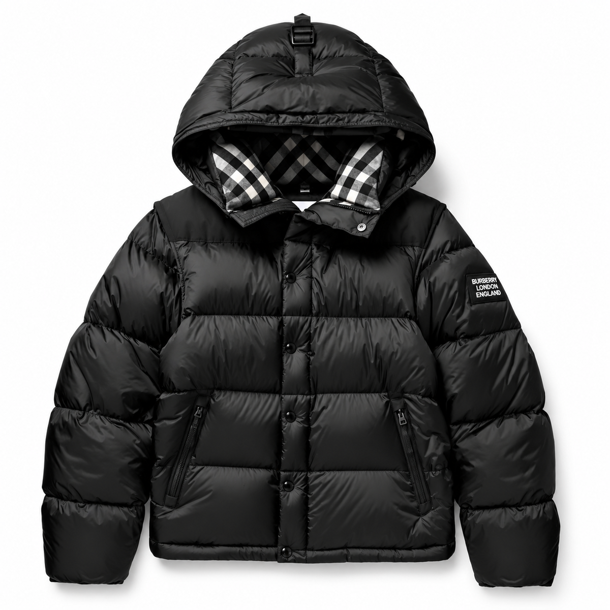 Berry Black Puffer Jacket