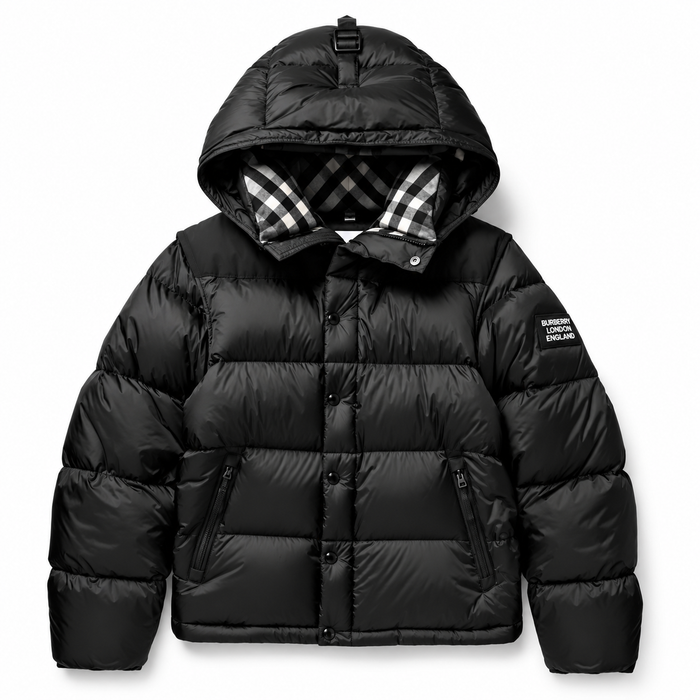 Berry Black Puffer Jacket