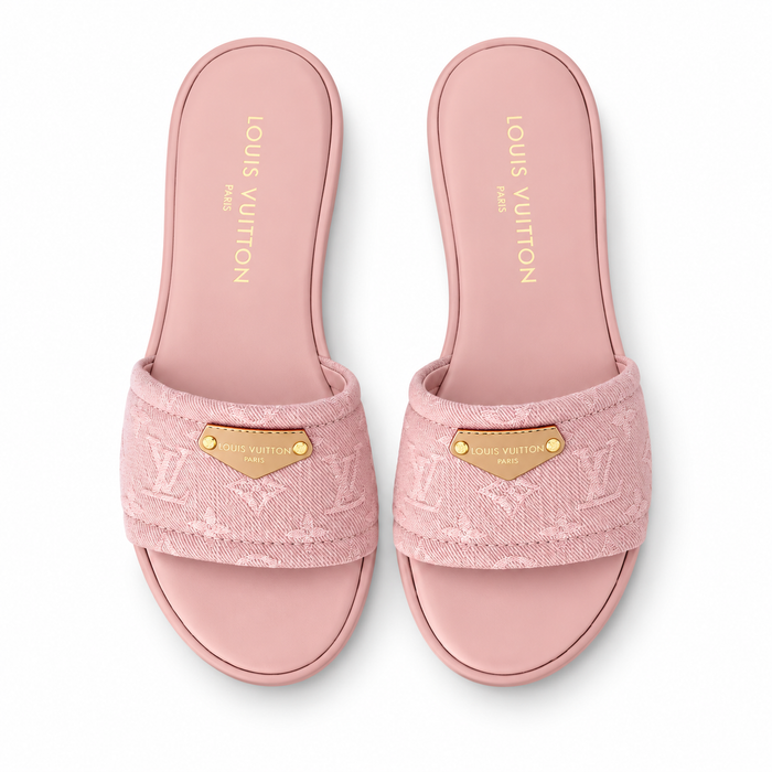 “LV“ Denim Sandalen