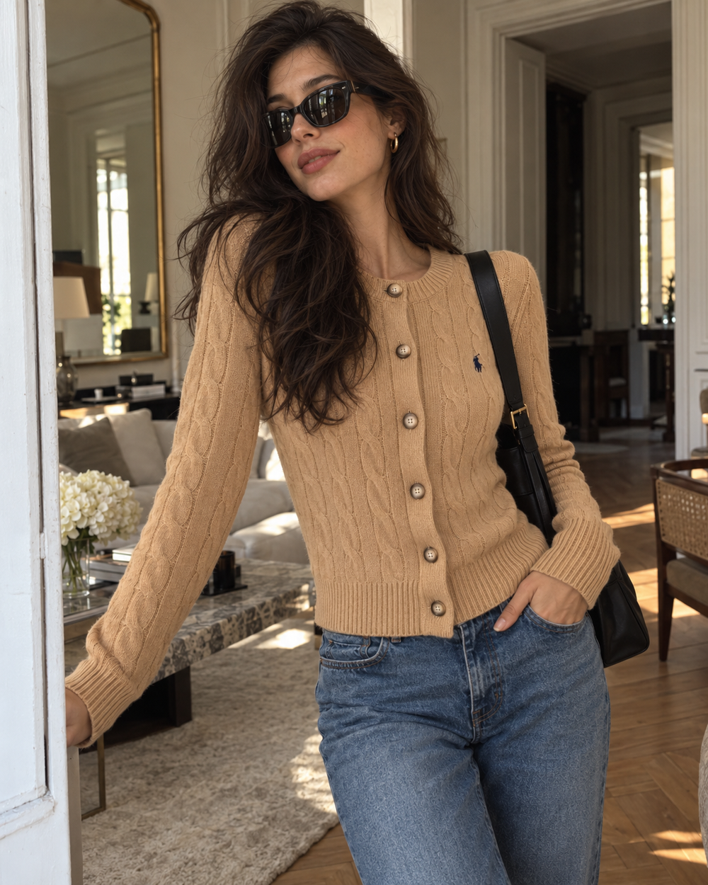 LR Cable Knit Cardigan