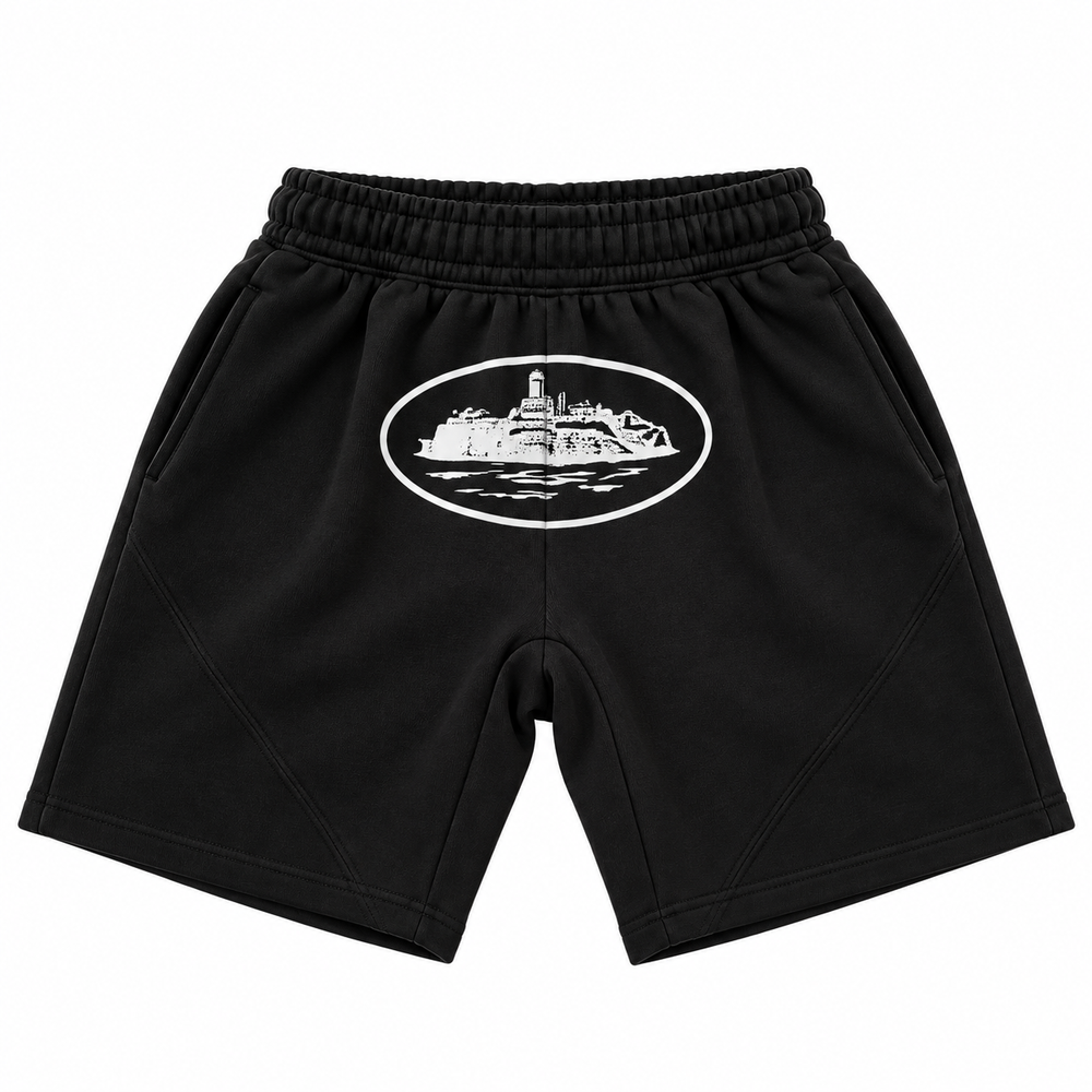 "Alcatraz" Shorts Black