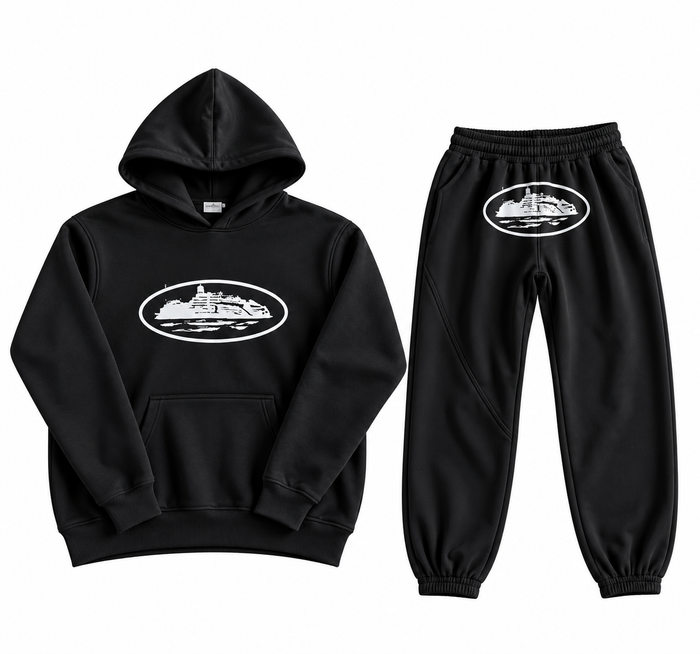 "Alcatraz" Tracksuit Black/White