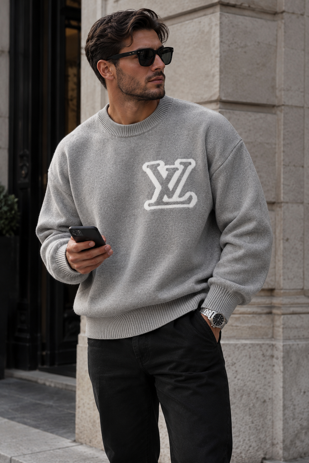 "LV" Sweater