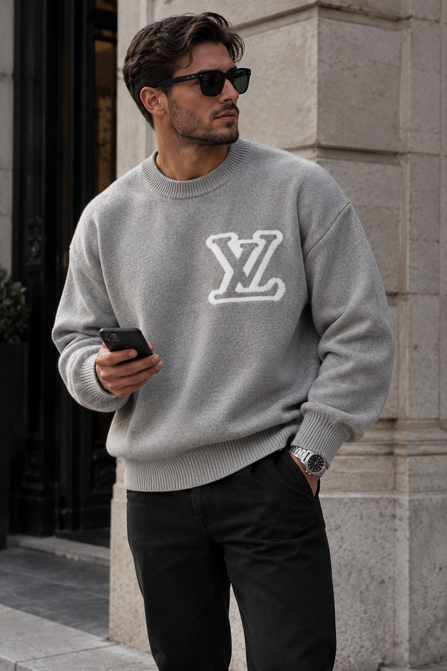 "LV" Sweater