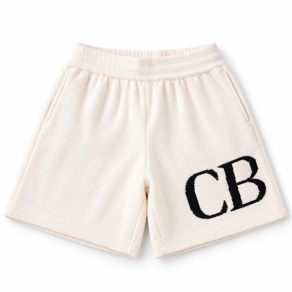 "CB" Shorts Beige